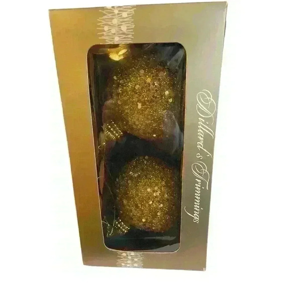 Dillard’s Trimmings Christmas Ornaments Gold - Picture 3 of 6